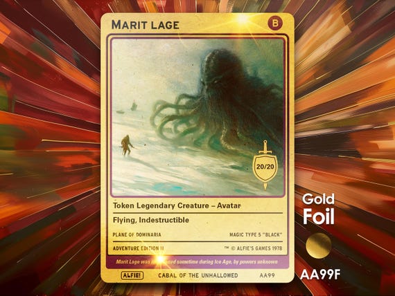 Marit Lage Foil MTG Token - Alfie's Adventure by Alfie AA99F - Etsy