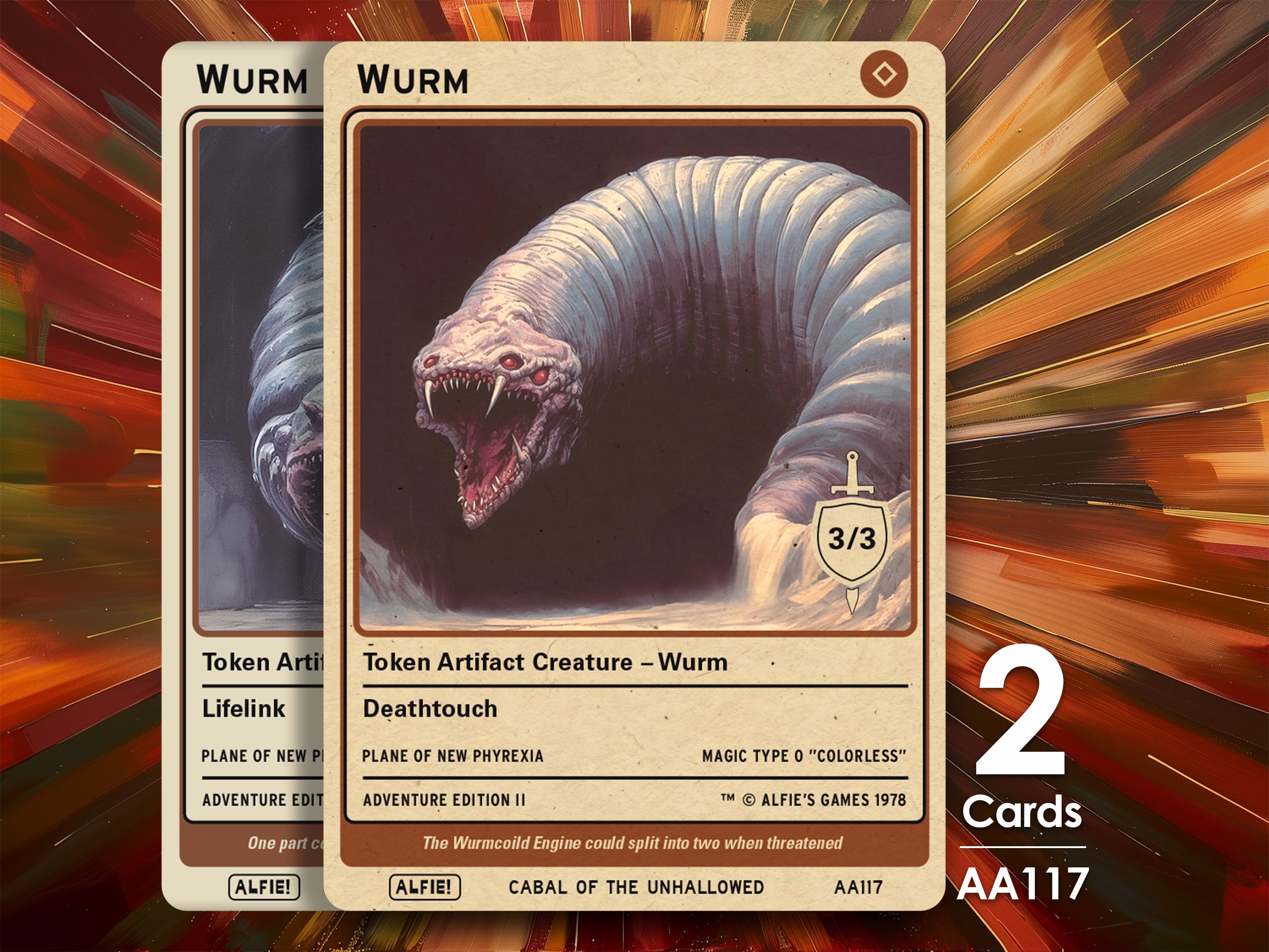 mtg worm cards Magic The Gathering - Modern Horizons 3 - Reef Worm main image 1
