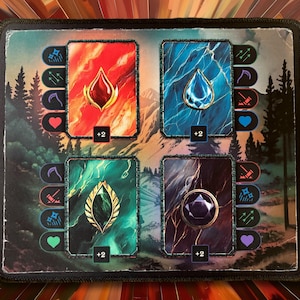 Tapete de juego de Commander de la vieja escuela - Arte personalizado - Accesorio de regalo de MTG