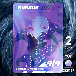 3x Horror 4/4 Foil Tokens for MTG - Street Clans by Alfie - SK515F