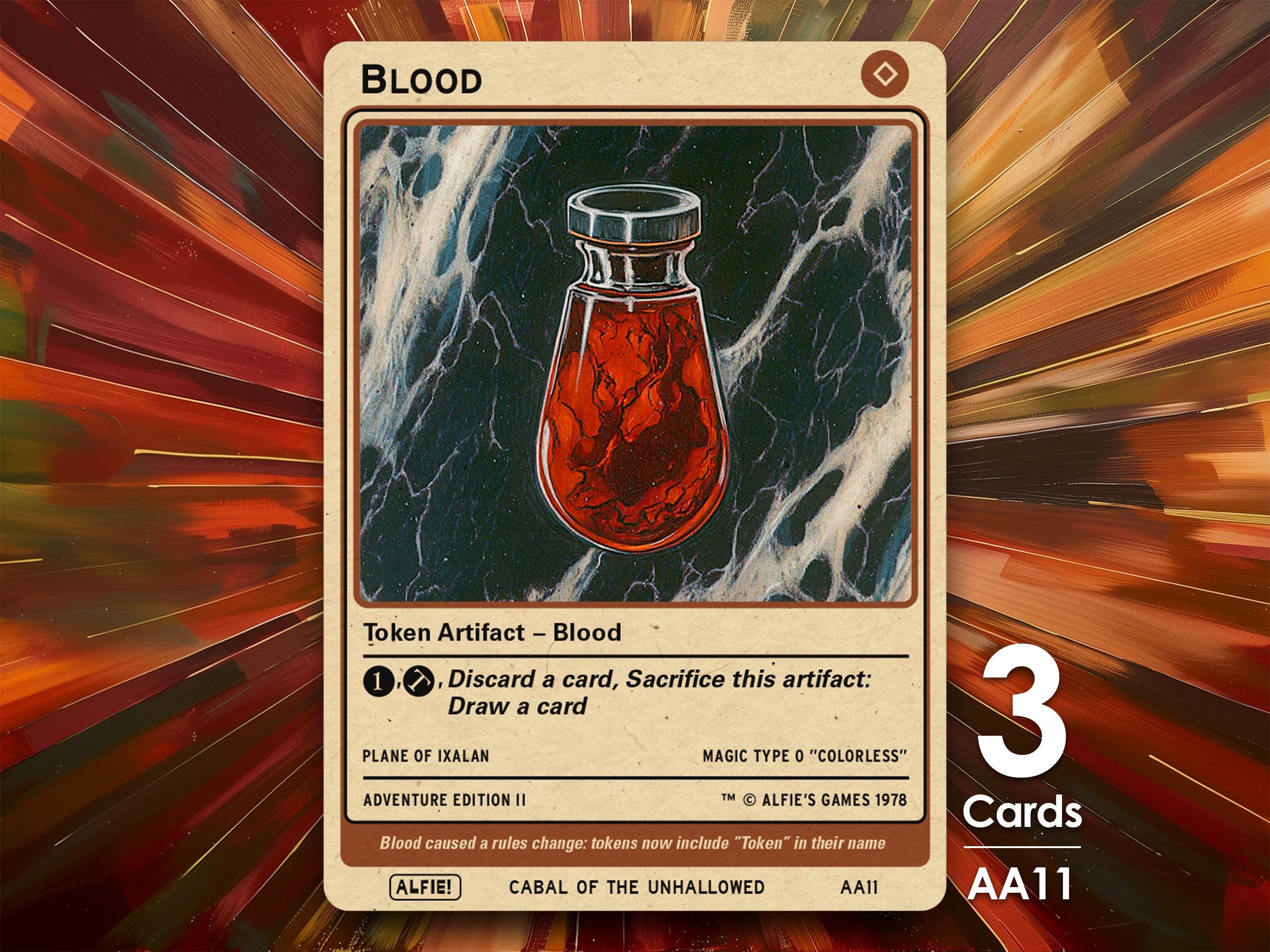 mtg best blood token cards Blood Avatar token Magic mtg | Custom Retro Style