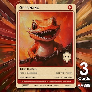 3x Gettoni MTG Prole Rossi - L'avventura di Alfie di Alfie - AA388