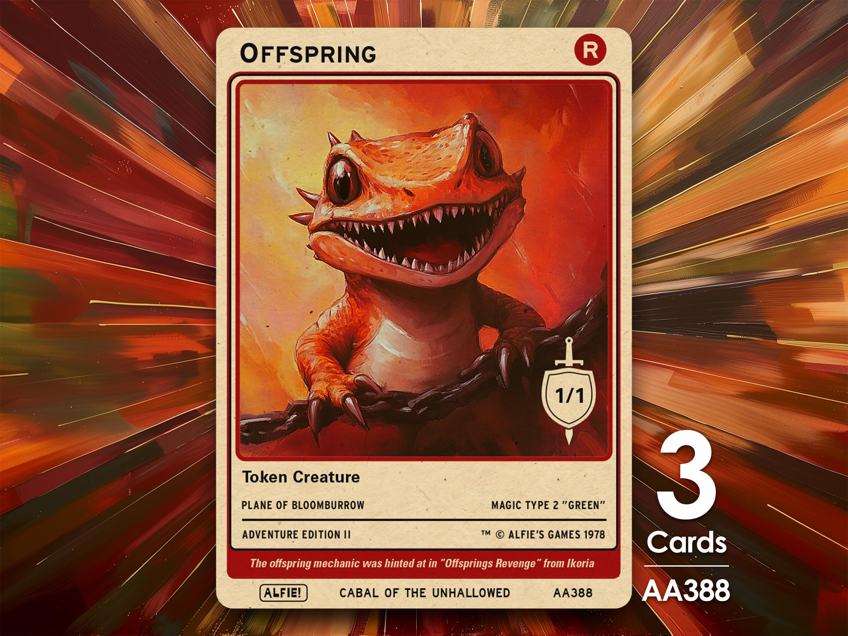 offspring cards mtg Stainless Steel Offspring Token main image 0