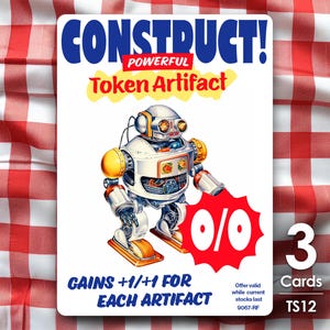 3x Konstruktionstoken för MTG - Thraben Supermarket av Alfie TS12