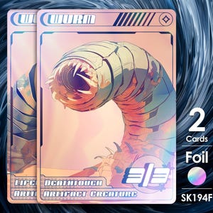 2x fichas foil Wurms Wurmcoil para mtg - Street Clans - SK194F