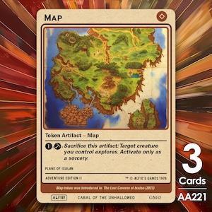 3x Map MTG Token - Alfie's Adventure von Alfies AA221
