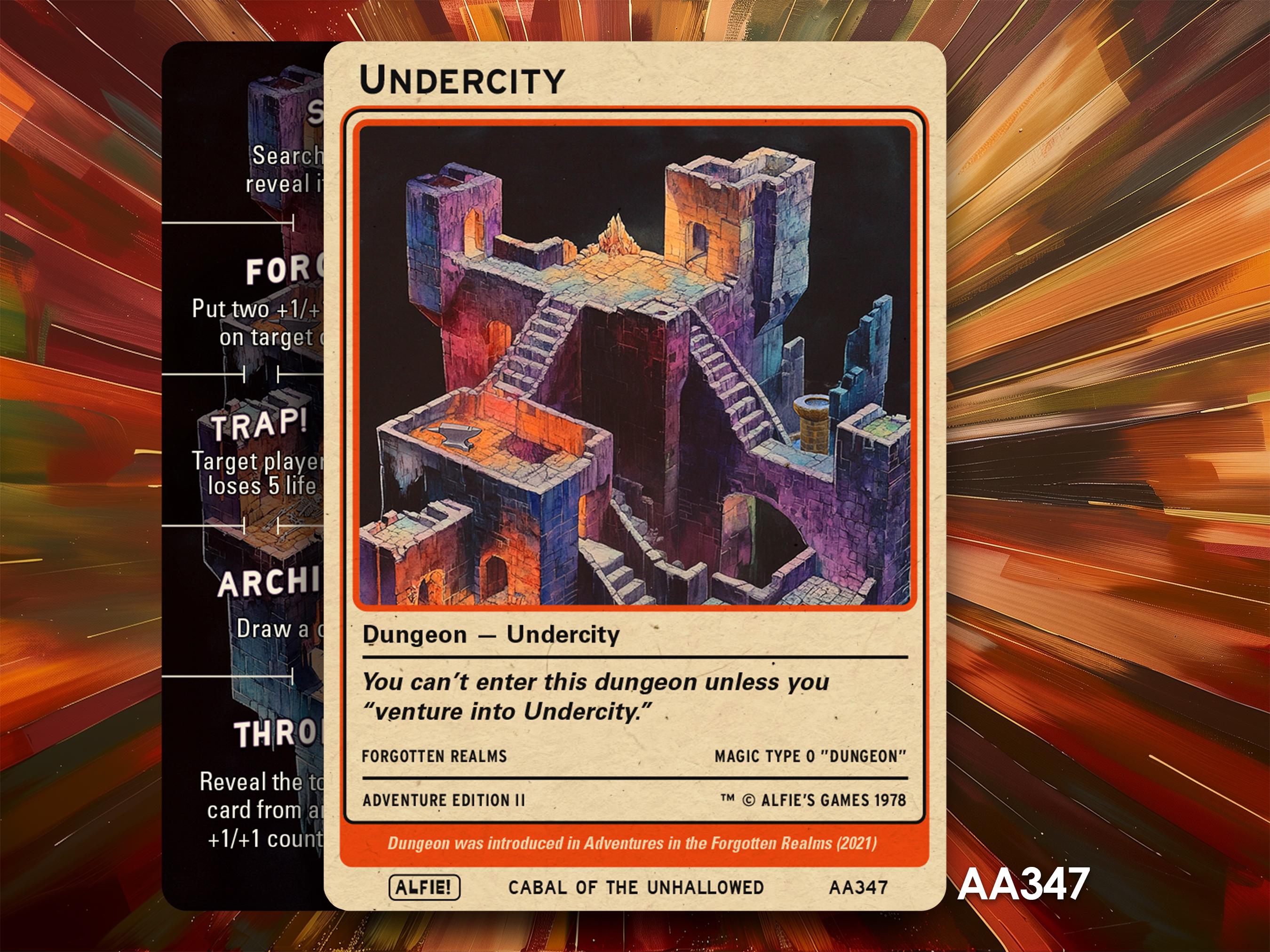 orc cards mtg Magic the Gathering Lord of the Rings Tales of Middle-Earth Uncommon Foray of Orcs #417 [Scene Card]