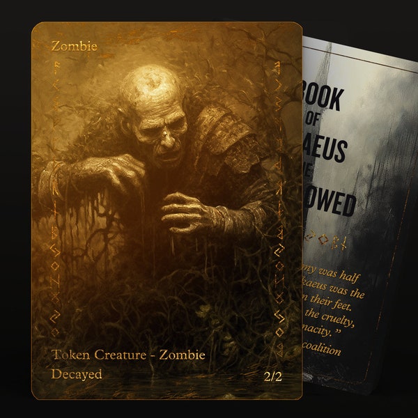 Decayed Zombie Mtg Etsy