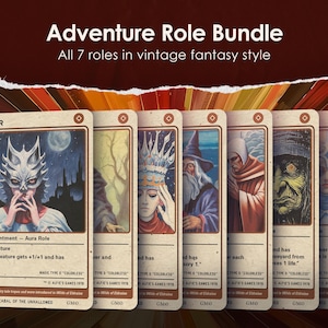 All 7 Roles Tokens Bundle for MTG - Alfie's Adventure - AA158-164