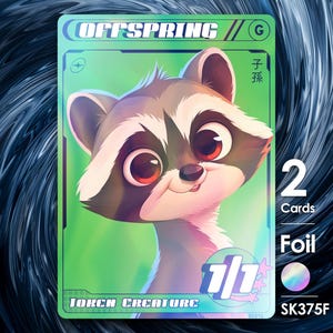2x Prole Procione Verde Foil per MTG - Street Clans di Alfie SK375F