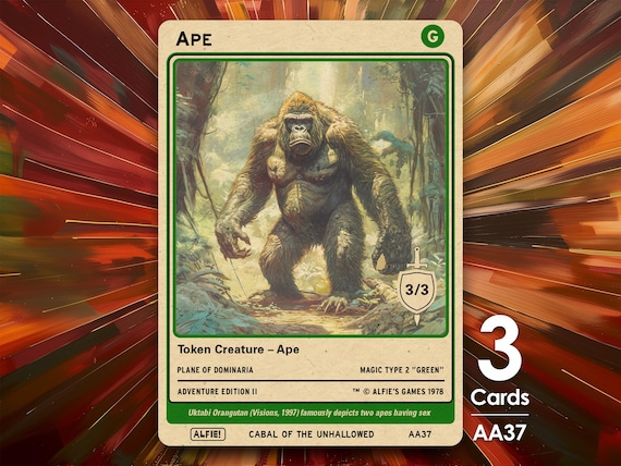 mtg ape cards Kibo, Uktabi Prince ELITE Monkey Tribal Artifact Magic Command Legendary Creature Deck Overview: The Return of