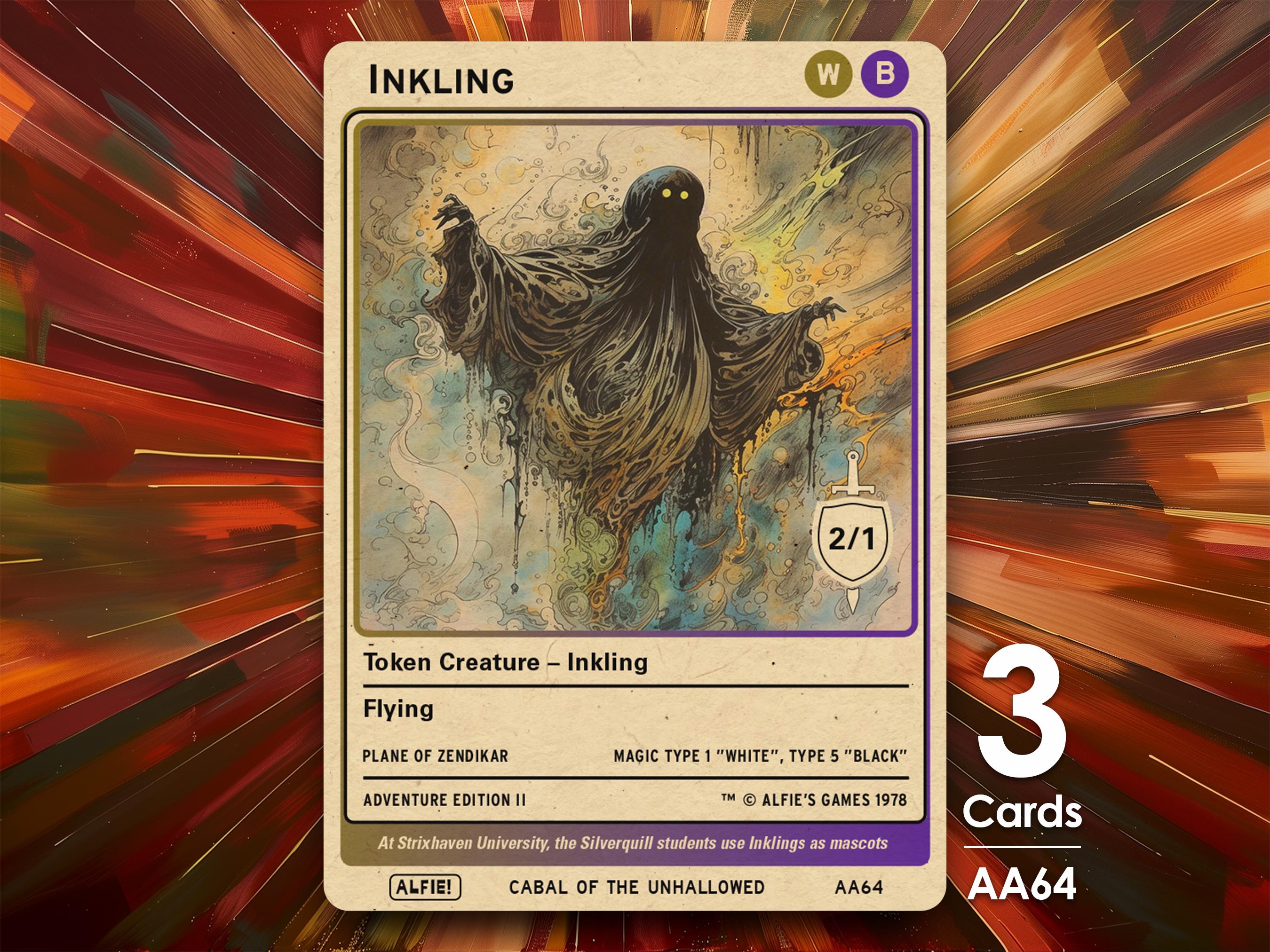 Inkling token Magic mtg | Custom Retro Style | Alfies!