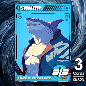 3x Shark Token for mtg  - Street Clans by Alfie SK323