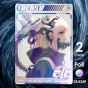 2x segnalini Bestia 6/6 Foil per MTG - Street Clans di Alfie - SK434F