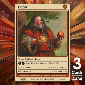 3x Food MTG Token - Alfie's Adventure von Alfie AA34