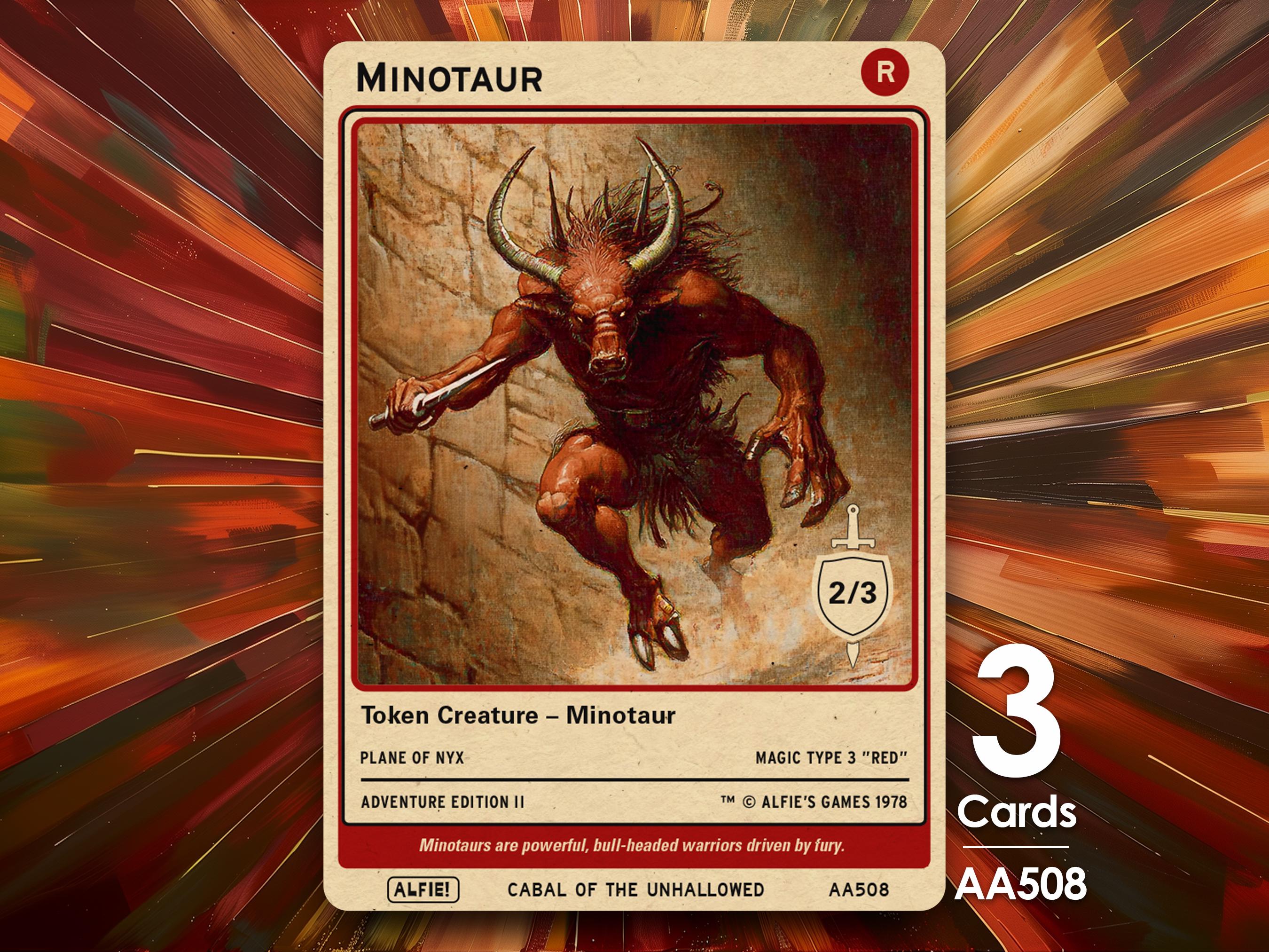 Mtg Minotaur - Etsy Mtg Minotaur - Etsy