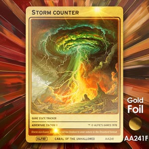 Storm Counter goudfolie MTG-token - Alfie's Adventure by Alfie AA241F