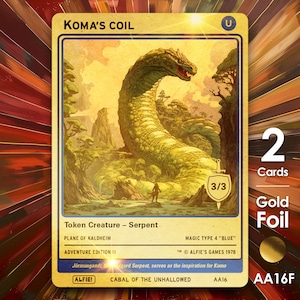 2 fichas de Koma's Coil para MTG - La aventura de Alfie (AA16F)