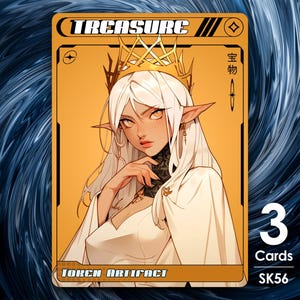 3x jetons au trésor pour MTG - Clans de la rue par Alfie SK56