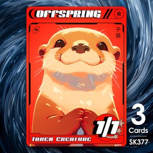 3x Prole Lontra Rossa per MTG - Street Clans di Alfie SK377