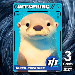 3x Prole Lontra Blu per MTG - Street Clans di Alfie SK371