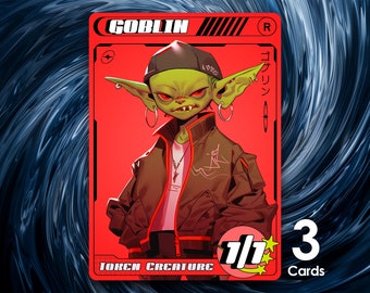 Goblin Token 1/1 x3 for Magic  - Street Clans of Kamigawa - SK11