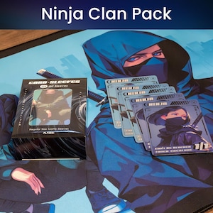 Ninja Clan Pack - speelkleed, kunsthoezen en penningen - compatibel met magie - Mtg-accessoirecadeau