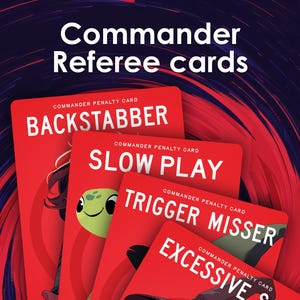 Cartes d'arbitre pour commandant - Cadeau de Noël parfait pour vous-même ou pour votre partenaire de jeu MTG