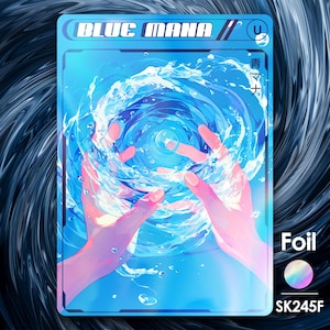 Blue Mana-foliefiche voor mtg - Street Clans by Alfie - SK245F