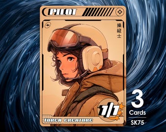 3x Pilot Token for MTG - Street Clans by Alfie SK75