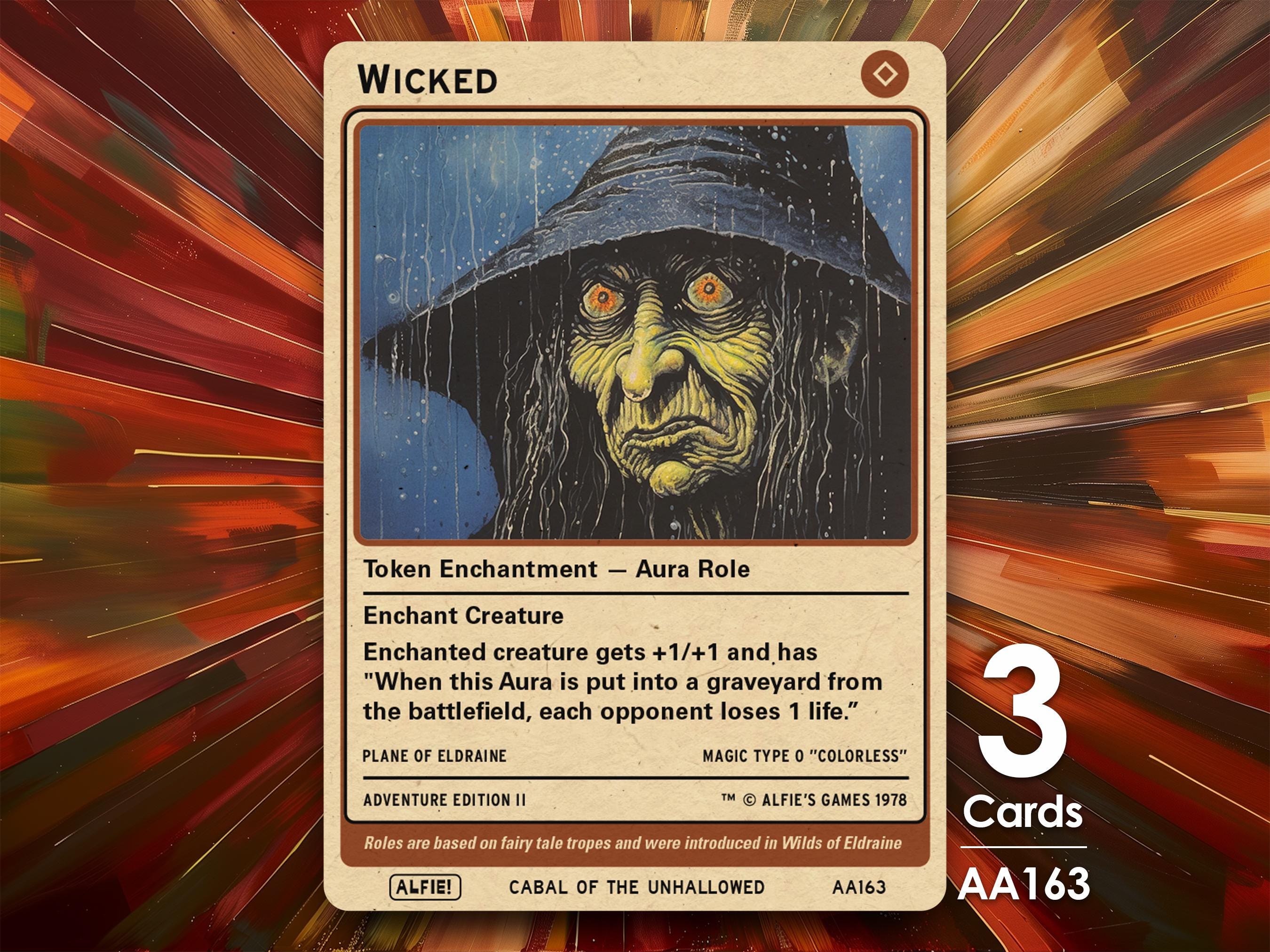 Wicked Role token Magic mtg | Custom Retro Style | Alfies!