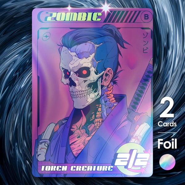 Zombie Foil Token x2 for Magic - Street Clans of Kamigawa - SK26F