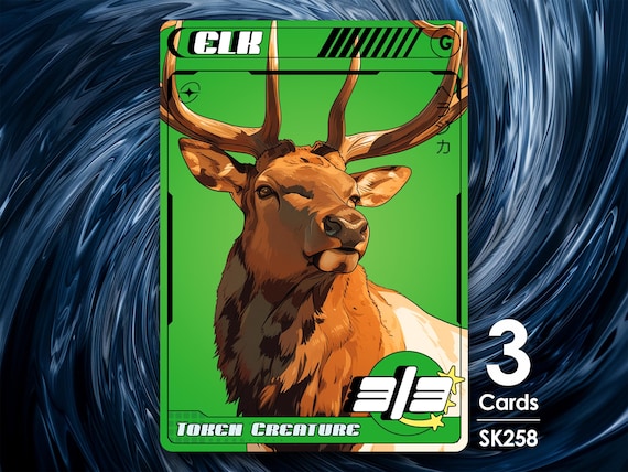 3x Elk 3/3 Token for Mtg - Street Clans by Alfie SK258 - Etsy