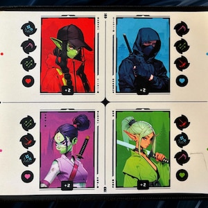 Tapete de juego de Street Clans Commander - Estilo anime manga - Arte personalizado - Accesorio de regalo MTG