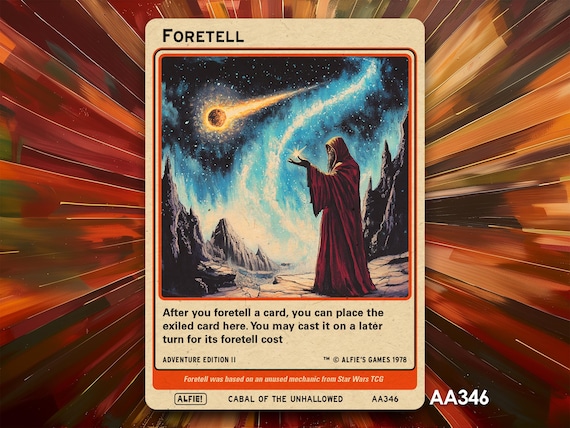 foretell mtg cards Sozin's Comet - Magic: The Gathering | Avatar: The Last Airbender #332 (English) Create a 4/4 white Angel Warrior creature token with flying and vigilance 1x *foil* Foretell Token Custom