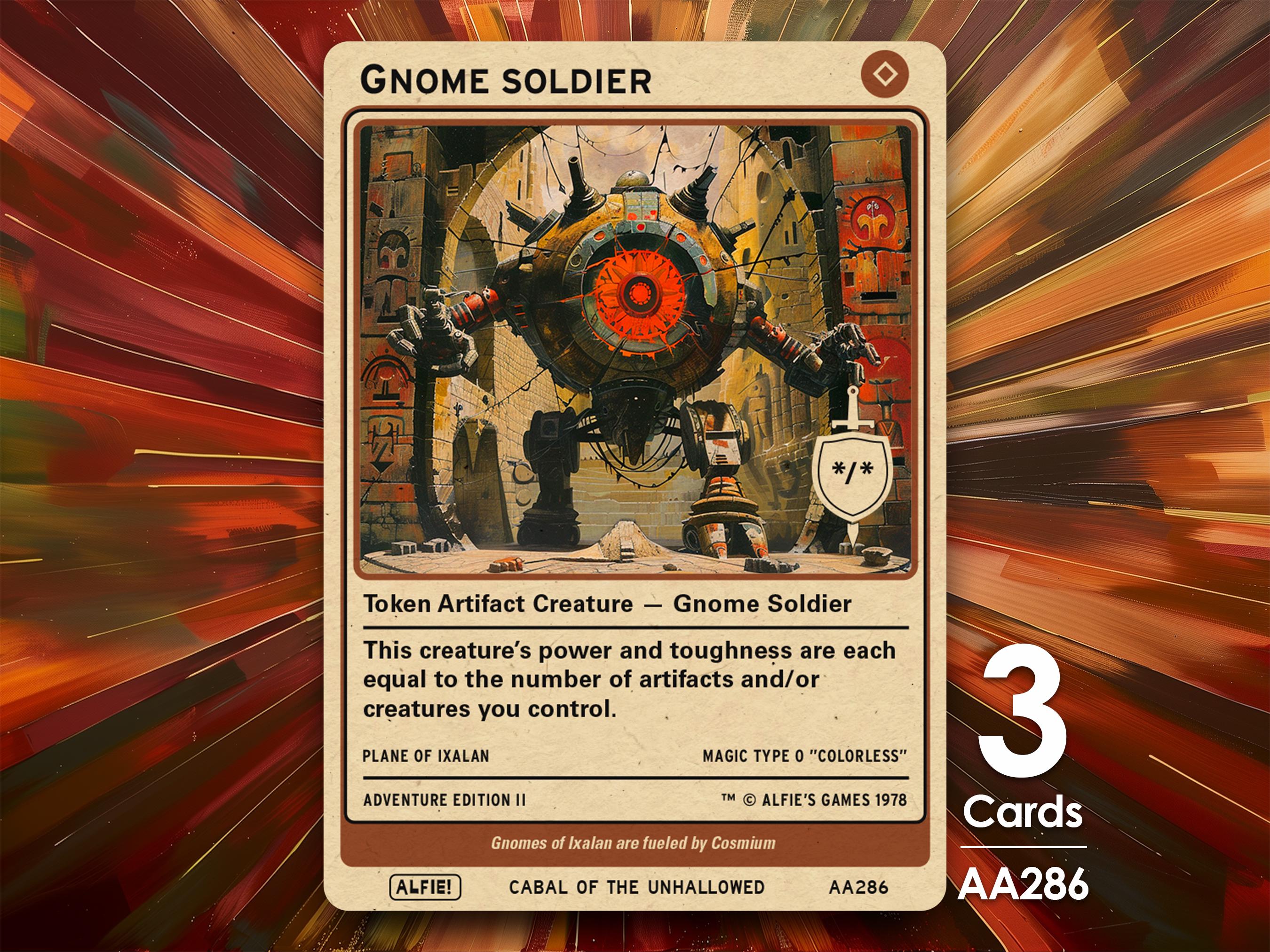 gnome cards mtg Hotfoot [The Lost Caverns of Ixalan] Moderately Played Foil When Market Gnome is exiled from the battlefield while youre activating a craft ability 3x Gnome Soldier Token for