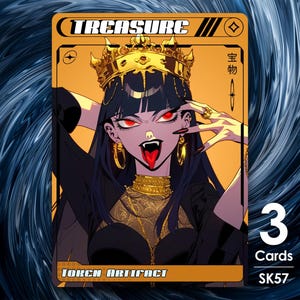 3 fichas de tesoro para MTG - Street Clans de Alfie SK57