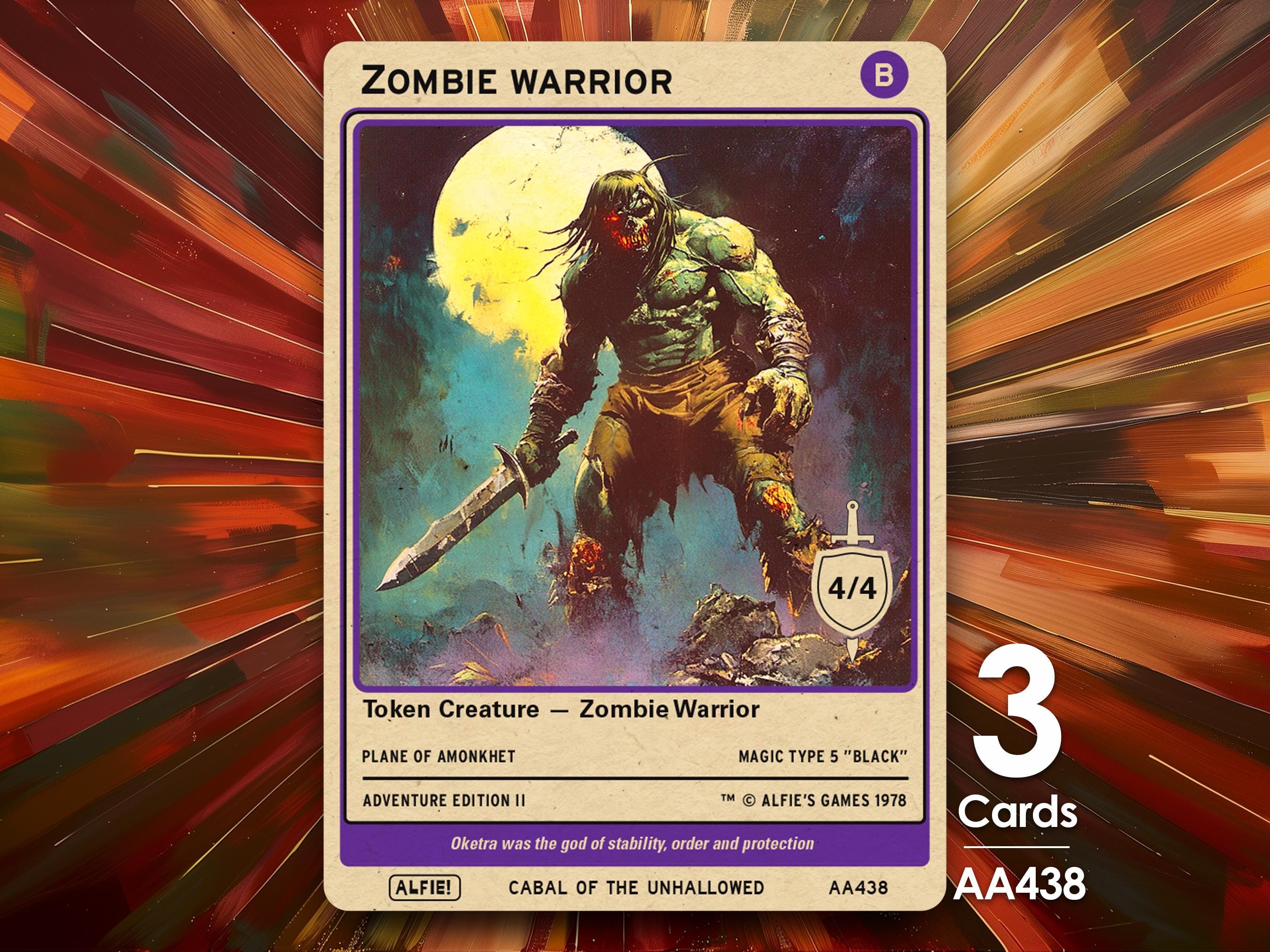 4/4 Zombie Token - Etsy