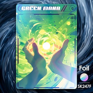 Green Mana-foliemuntje voor mtg - Street Clans by Alfie SK247F