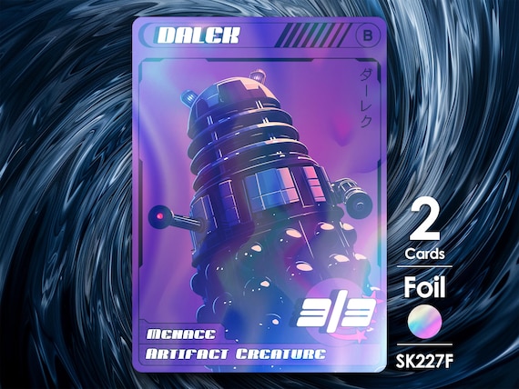 dalek mtg cards Magic the Gathering, Secret Lair: Secret Lair x Doctor Who: The  Card Monster Games All Doctors Revealed! Companions, Dalek