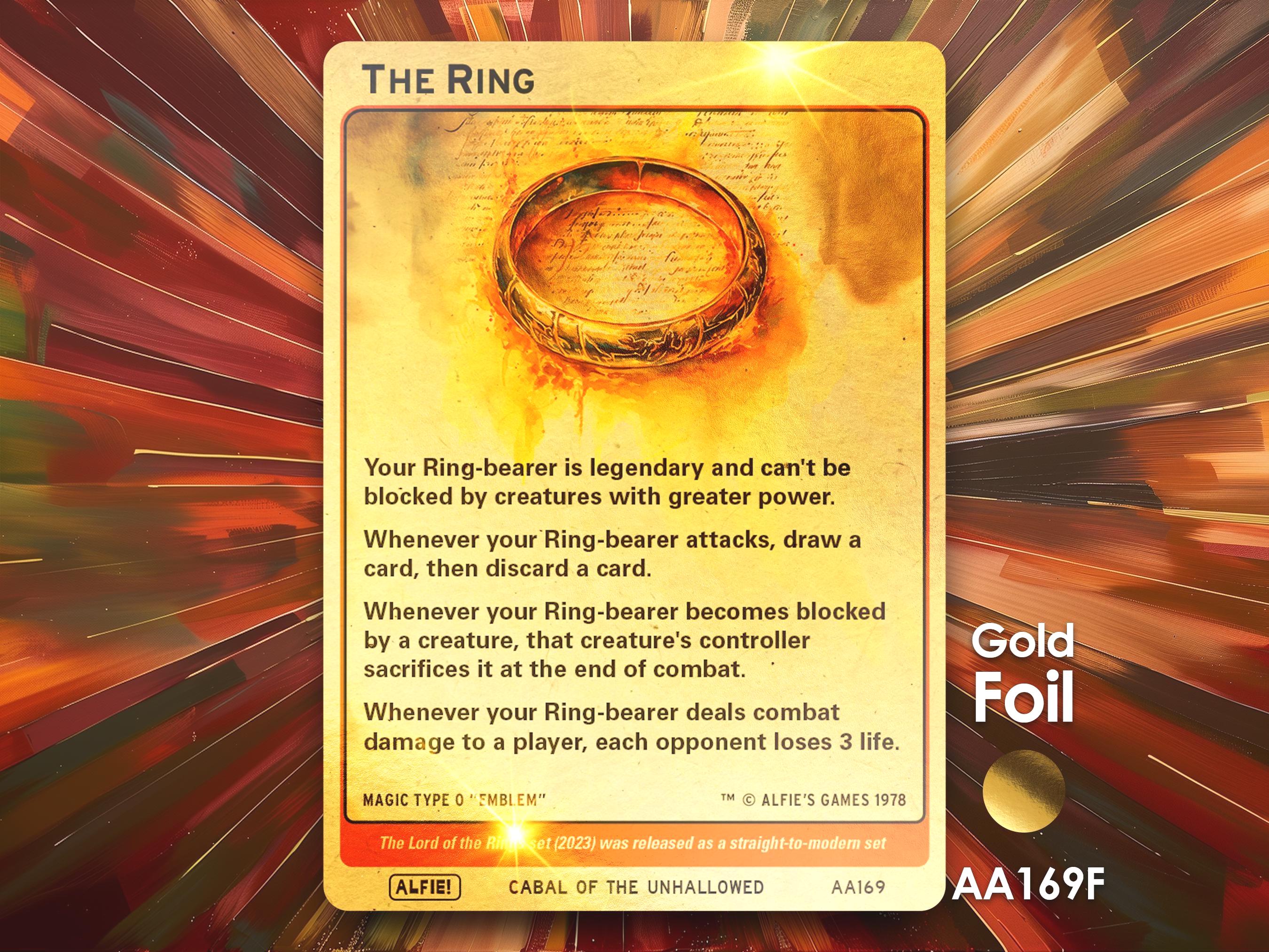 Mtg the Ring Emblem - Etsy