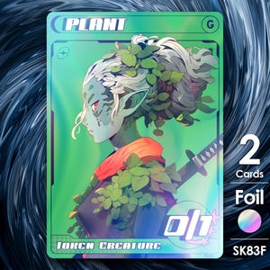 2x gettoni di lamina di piante per MTG - Street Clans di Alfie SK83F