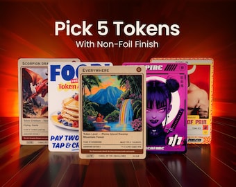 5 tokens voor MTG naar keuze (niet-folie)