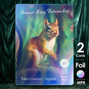 2 jetons écureuil vert 1/1 - Animaux de compagnie et créatures du multivers Show MP8F