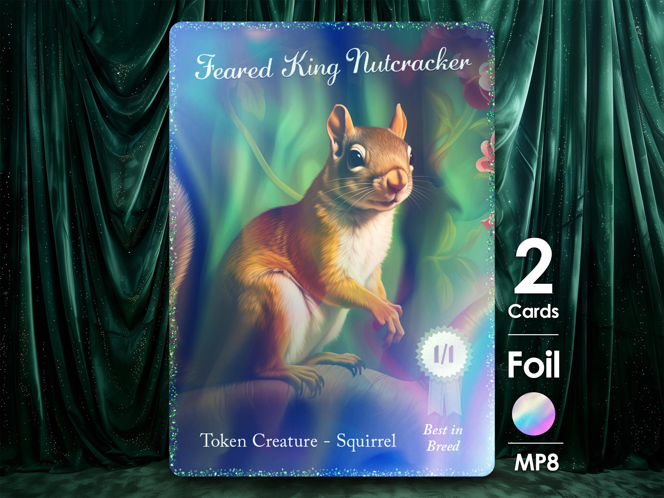 2x Squirrel 1/1 Green Foil Tokens - Multiverse Pets & Critters