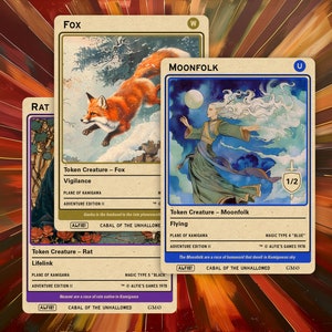 Jetons Genku les trois pour MTG - L'aventure d'Alfie - AA305-307