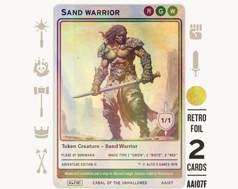 1x Foil Altered Art Hazezon, Shaper of Sand (non-foil Into Foil