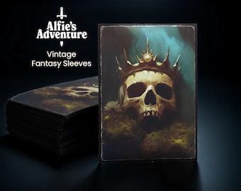 Old School Monarch Sleeves for mtg - Compatible with Mtg - Set of 105 - Alfie&#39;s Adventure Style