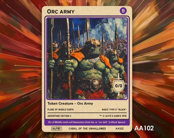 Lord Of The Rings Sauron Orc Amass Sauron Orc Amass Commander Deck - 100  Card LOTR Magic The Gathering EDH (Blue/Black/Red) Magic The Gathering  Avatar The Last Airbender
