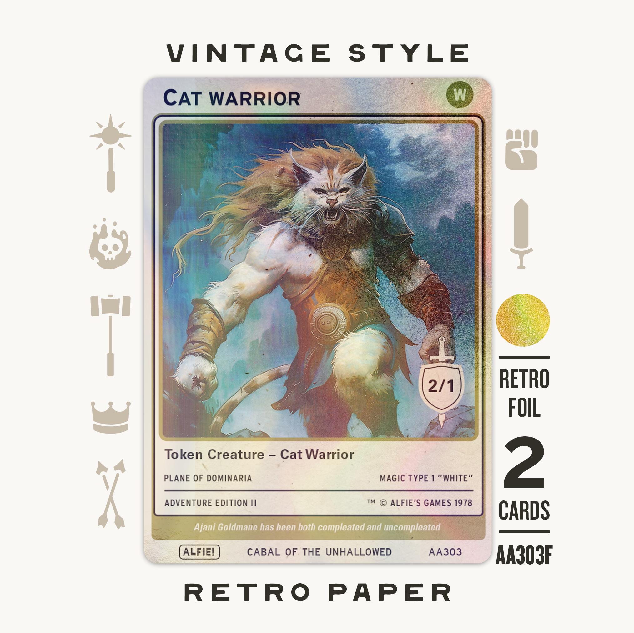 vintage cat cards mtg Warrior Common Lifelink (Damage dealt by this creature also causes you to gain that much life.) Reverse Type MTGNexus - The old cat